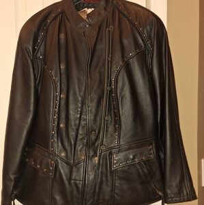 Women's Black Leather Jacket